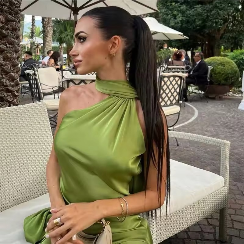 Halter Backless Sleeveless Occasion Formal Maxi Dress