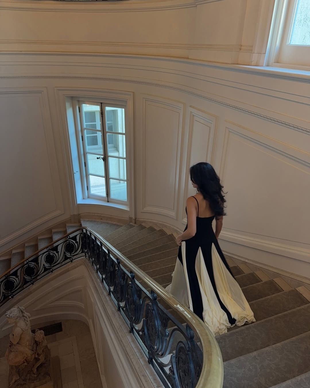 Two Tone Contrast Elegant Sleeveless Maxi Dress