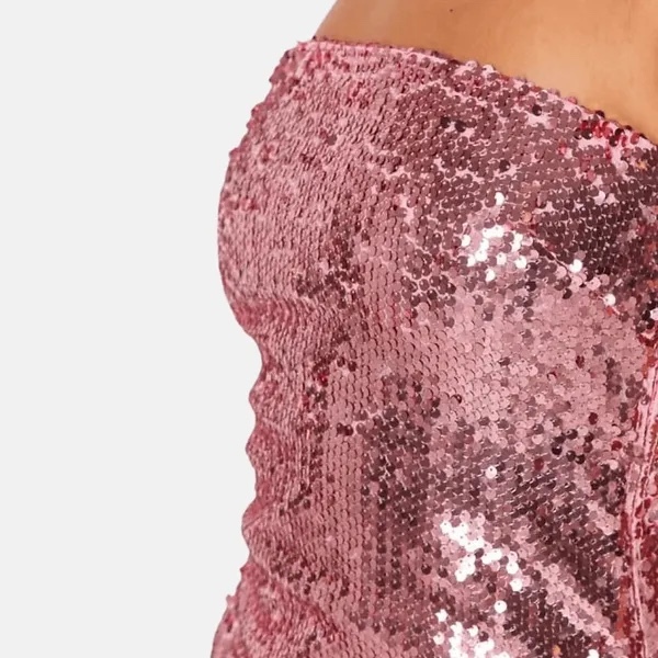 Sequin Strapless Bodycon Party Mini Dress