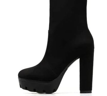 High  Heel Ankle Platform Boots