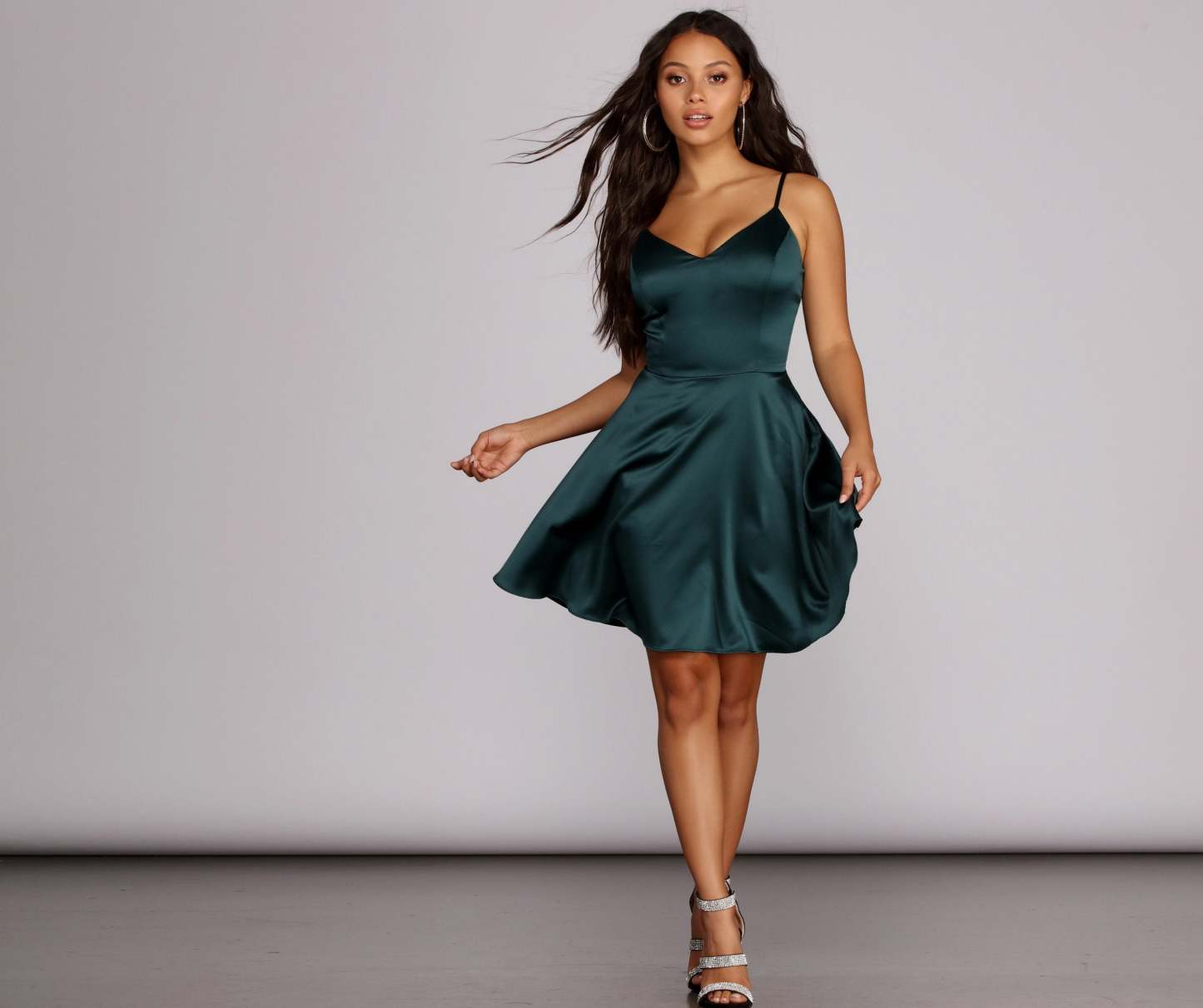 Emme Satin Party Dress - Lady Occasions