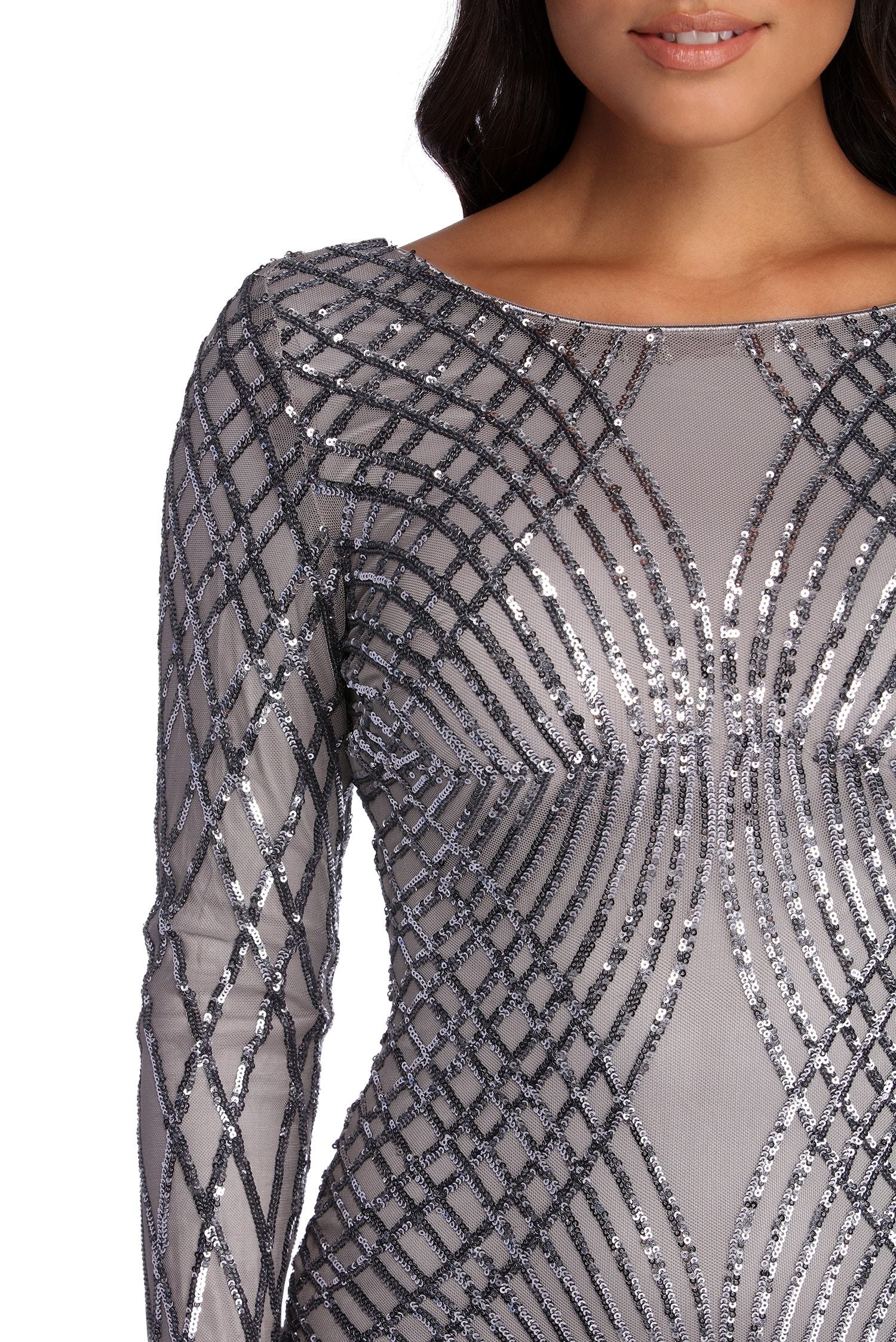 Elysse Steal The Show Sequin Dress - Lady Occasions