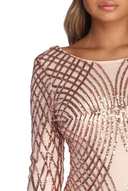Elysse Steal The Show Sequin Dress - Lady Occasions