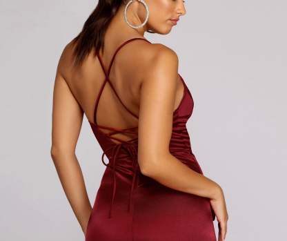 Kenzie Formal Lattice Midi Dress - Lady Occasions
