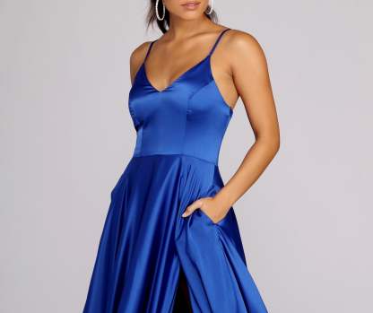 Juliet Formal High Slit Dress - Lady Occasions