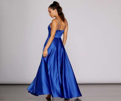 Juliet Formal High Slit Dress - Lady Occasions