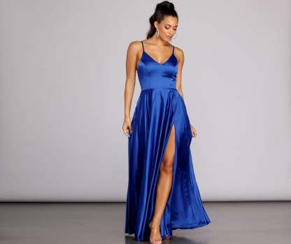Juliet Formal High Slit Dress - Lady Occasions