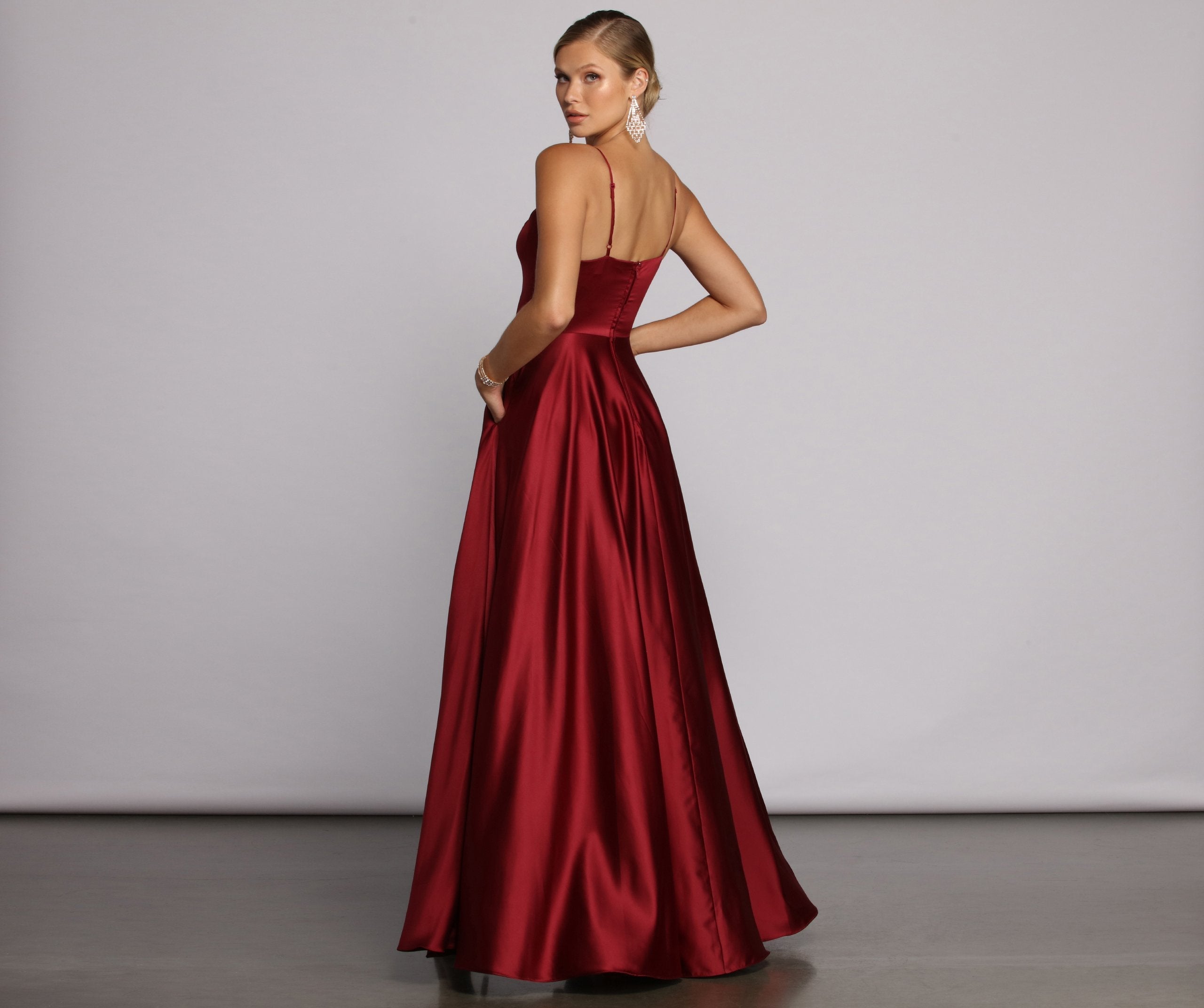 Juliet Formal High Slit Dress - Lady Occasions