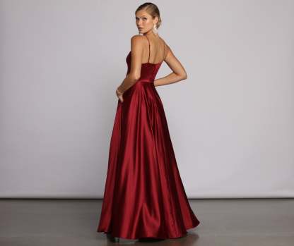 Juliet Formal High Slit Dress - Lady Occasions