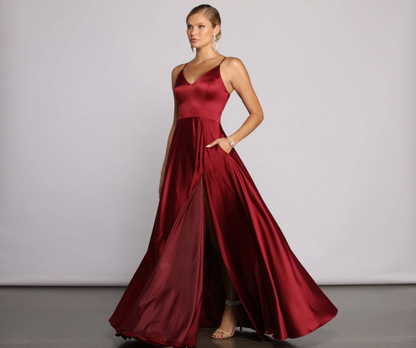 Juliet Formal High Slit Dress - Lady Occasions