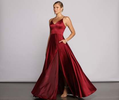 Juliet Formal High Slit Dress - Lady Occasions