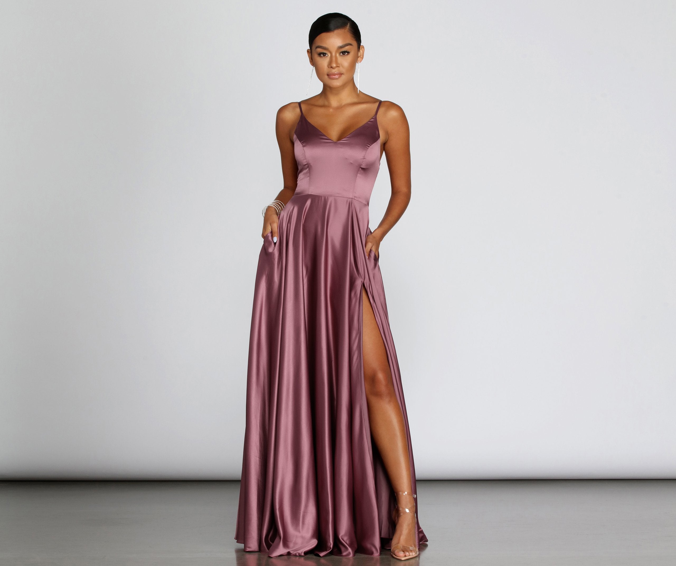 Juliet Formal High Slit Dress - Lady Occasions