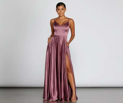 Juliet Formal High Slit Dress - Lady Occasions