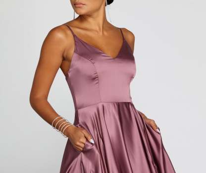Juliet Formal High Slit Dress - Lady Occasions