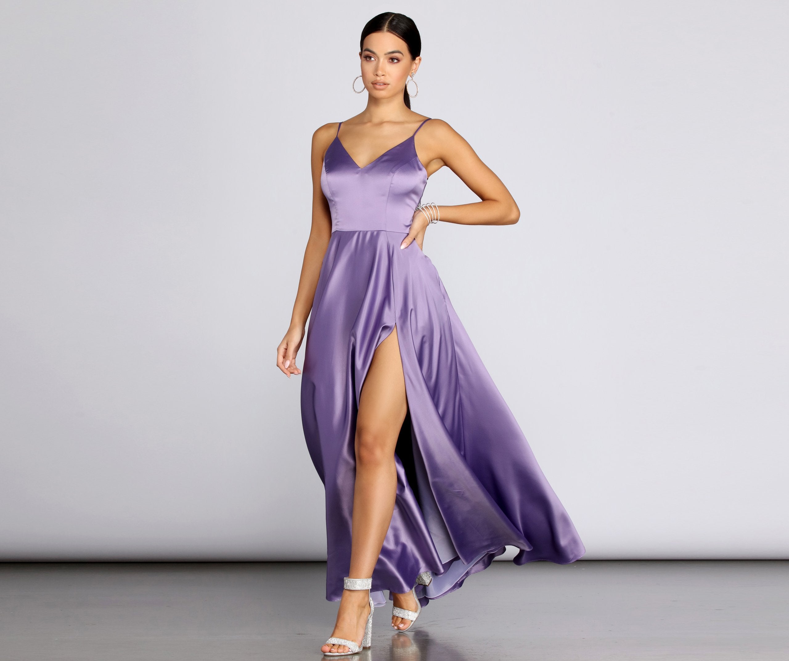 Juliet Formal High Slit Dress - Lady Occasions