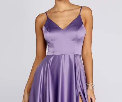 Juliet Formal High Slit Dress - Lady Occasions