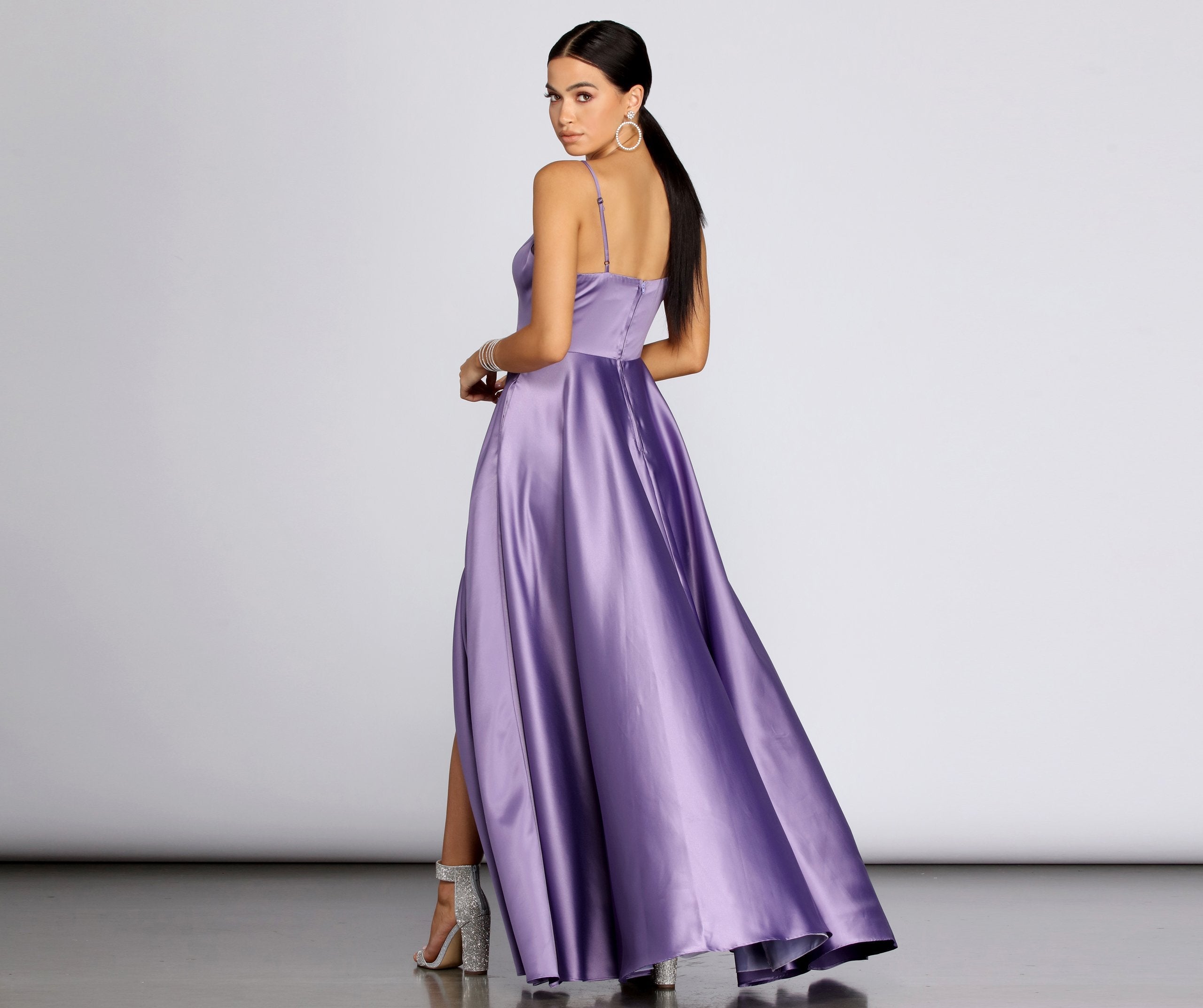 Juliet Formal High Slit Dress - Lady Occasions