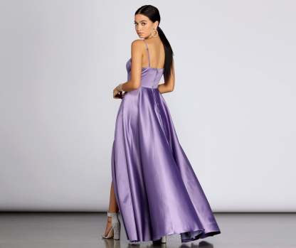Juliet Formal High Slit Dress - Lady Occasions