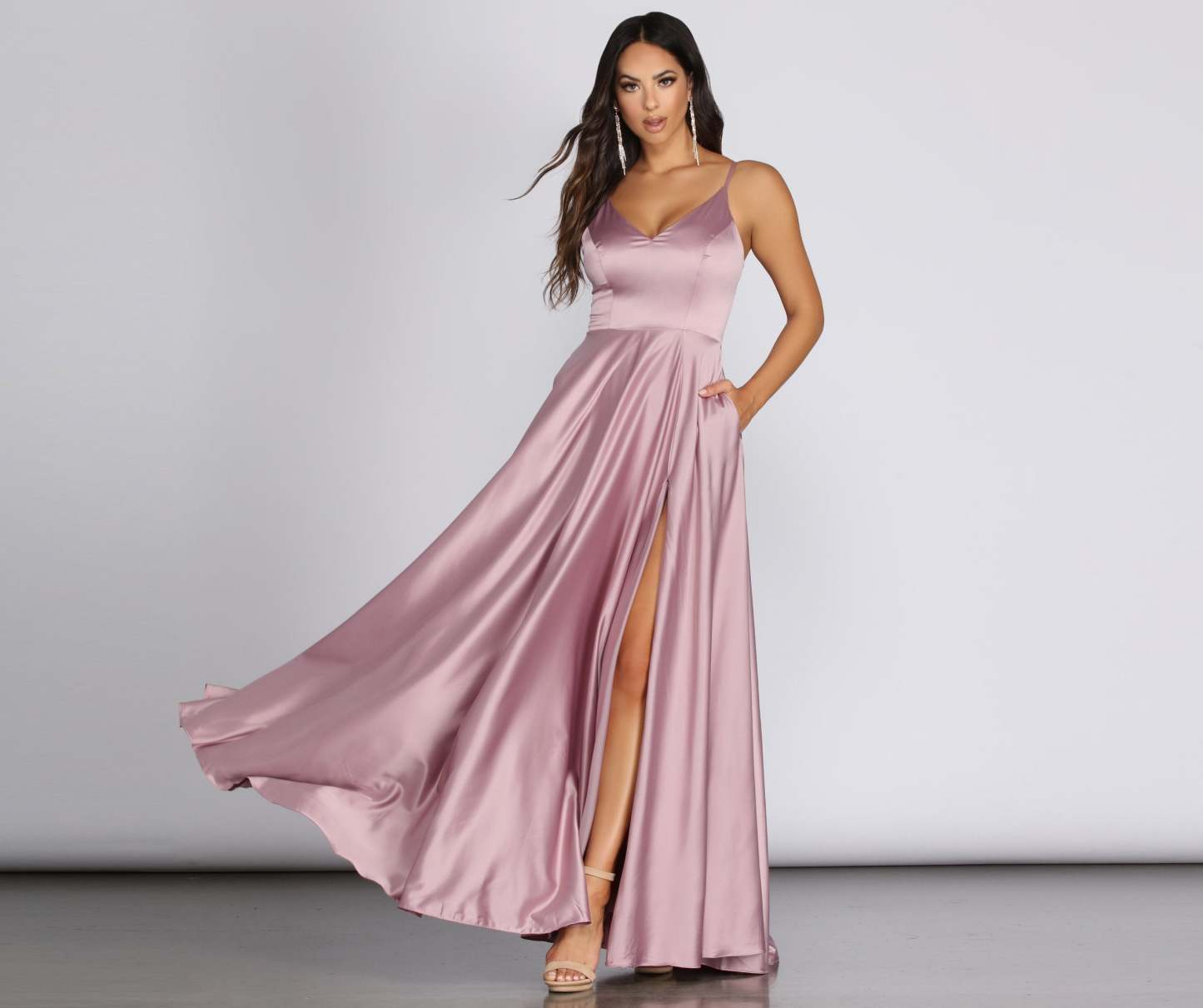 Juliet Formal High Slit Dress - Lady Occasions
