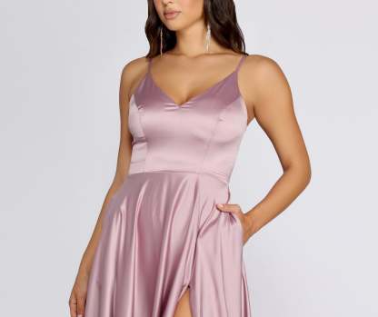 Juliet Formal High Slit Dress - Lady Occasions