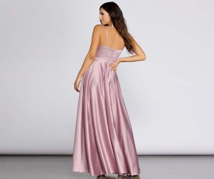 Juliet Formal High Slit Dress - Lady Occasions