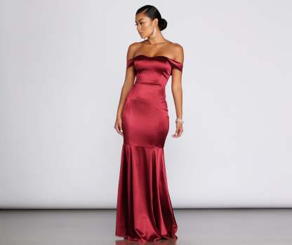 Jayden Satin Mermaid Formal Dress - Lady Occasions