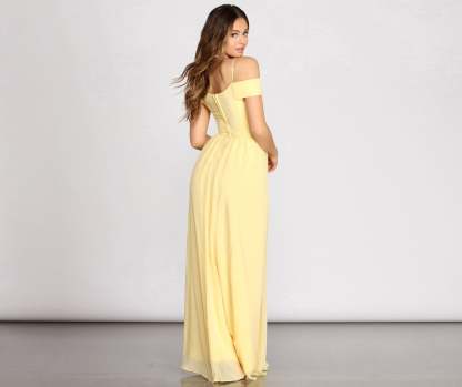 Daisy Off Shoulder A-Line Dress - Lady Occasions