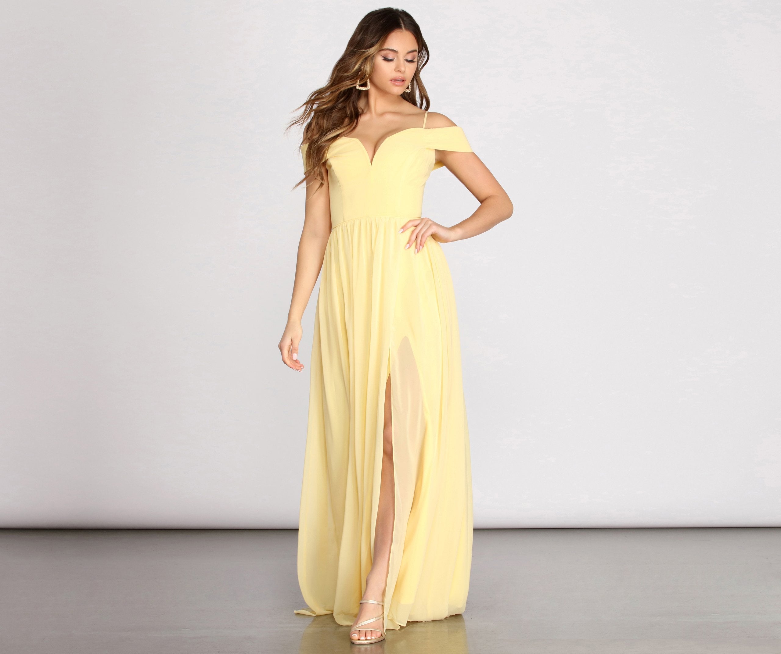 Daisy Off Shoulder A-Line Dress - Lady Occasions
