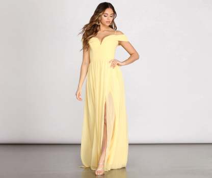 Daisy Off Shoulder A-Line Dress - Lady Occasions