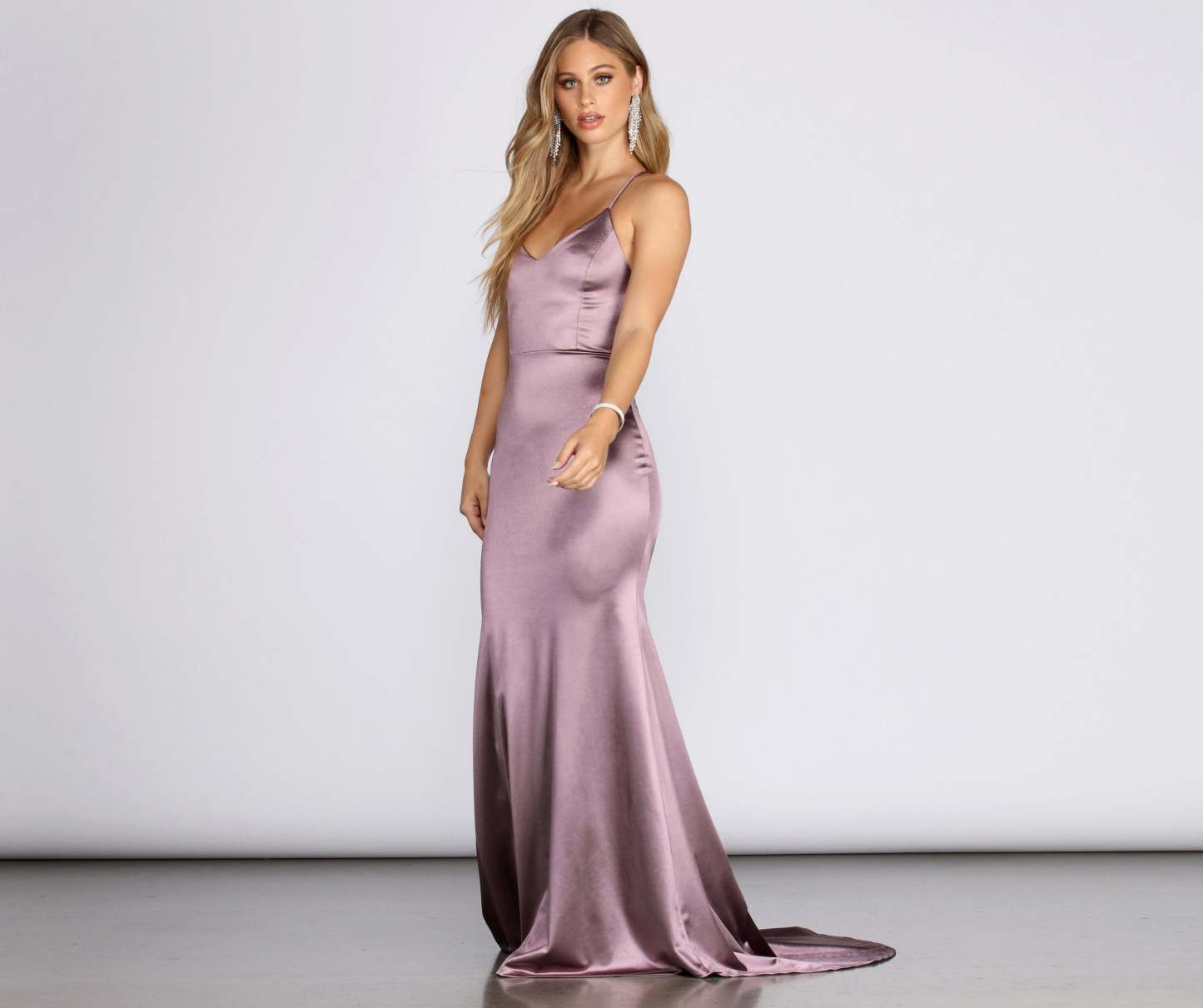 Nola Darling Satin Evening Gown - Lady Occasions