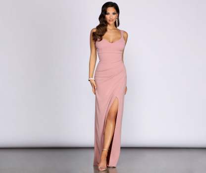 Jane Wrap Front Formal Dress - Lady Occasions