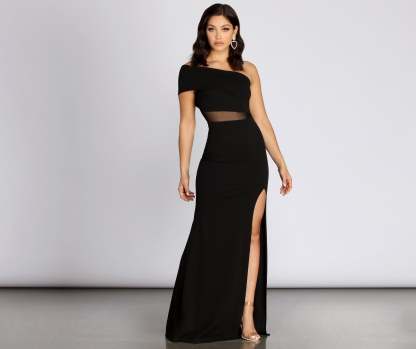 Velida One Shoulder Mermaid Dress - Lady Occasions