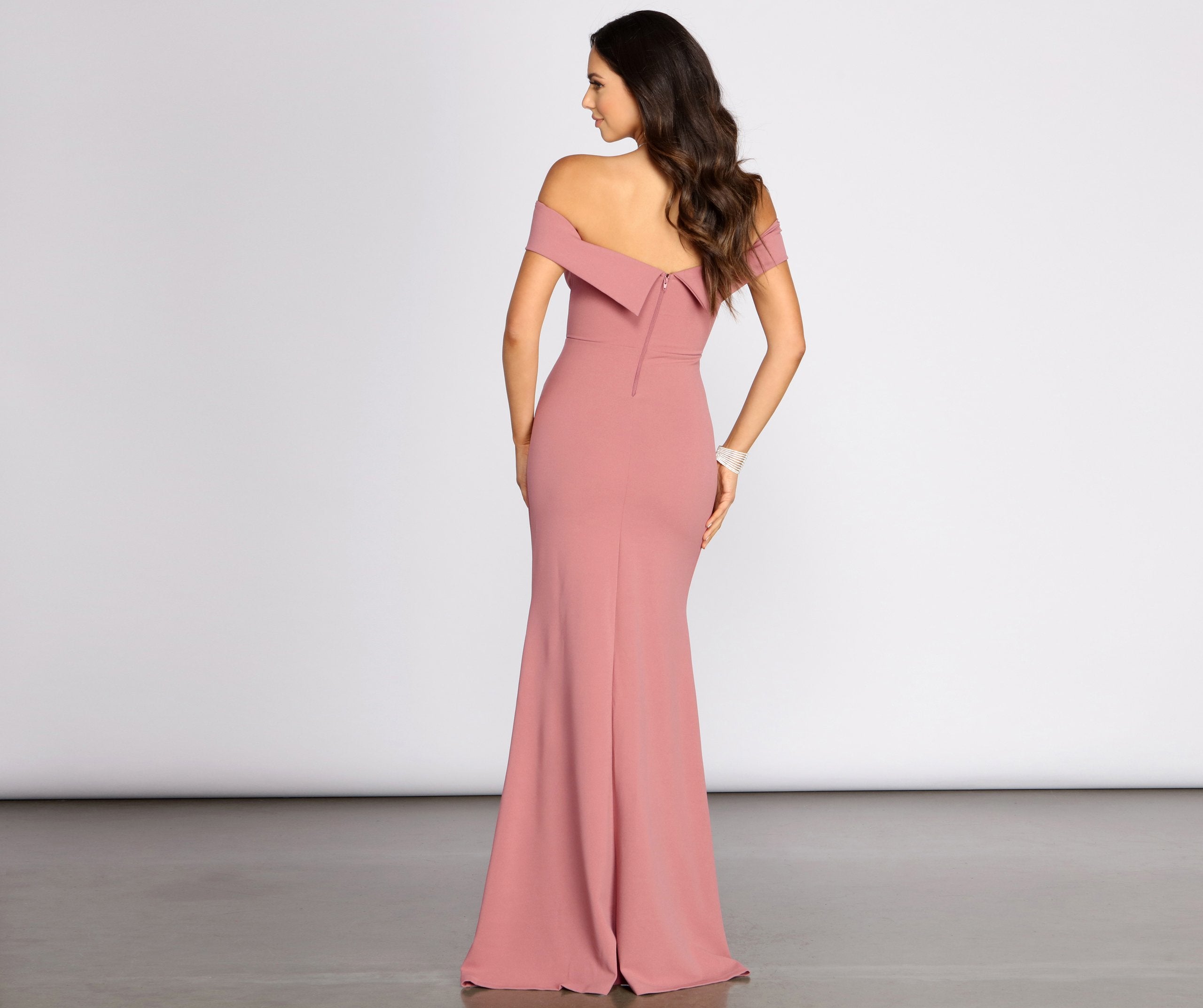 Everylynn Formal Wrap Mermaid Dress - Lady Occasions