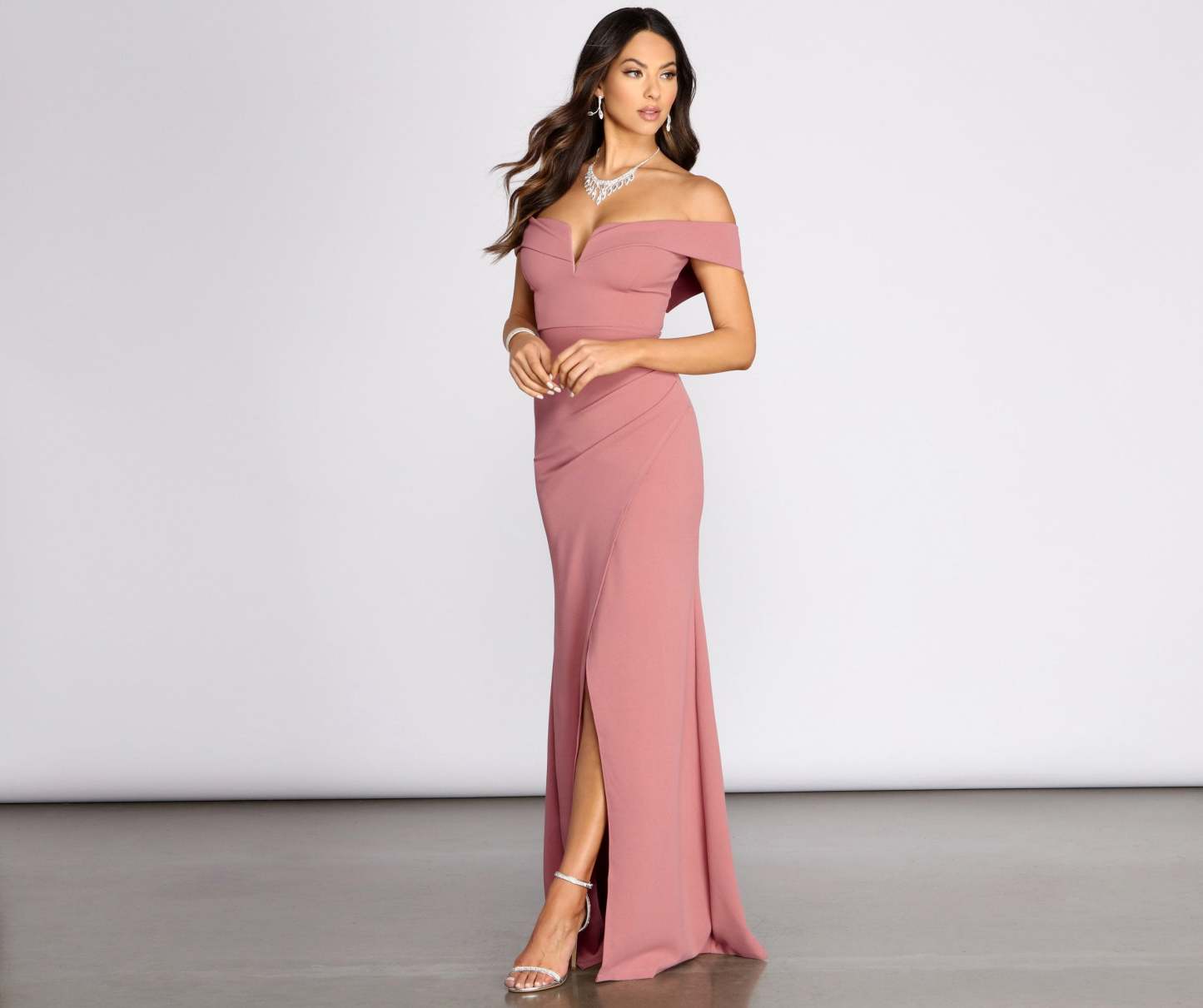 Everylynn Formal Wrap Mermaid Dress - Lady Occasions