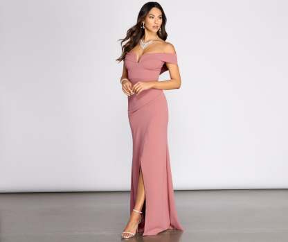 Everylynn Formal Wrap Mermaid Dress - Lady Occasions