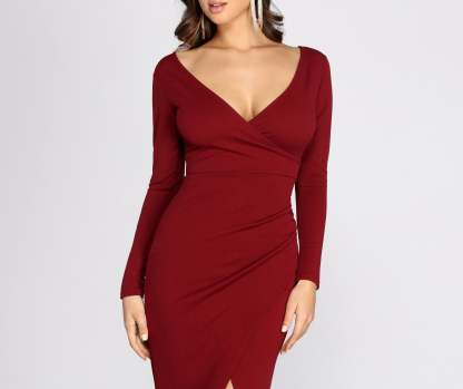 Eden Crepe Mermaid Dress - Lady Occasions