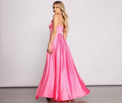 Juliet Formal High Slit Dress - Lady Occasions