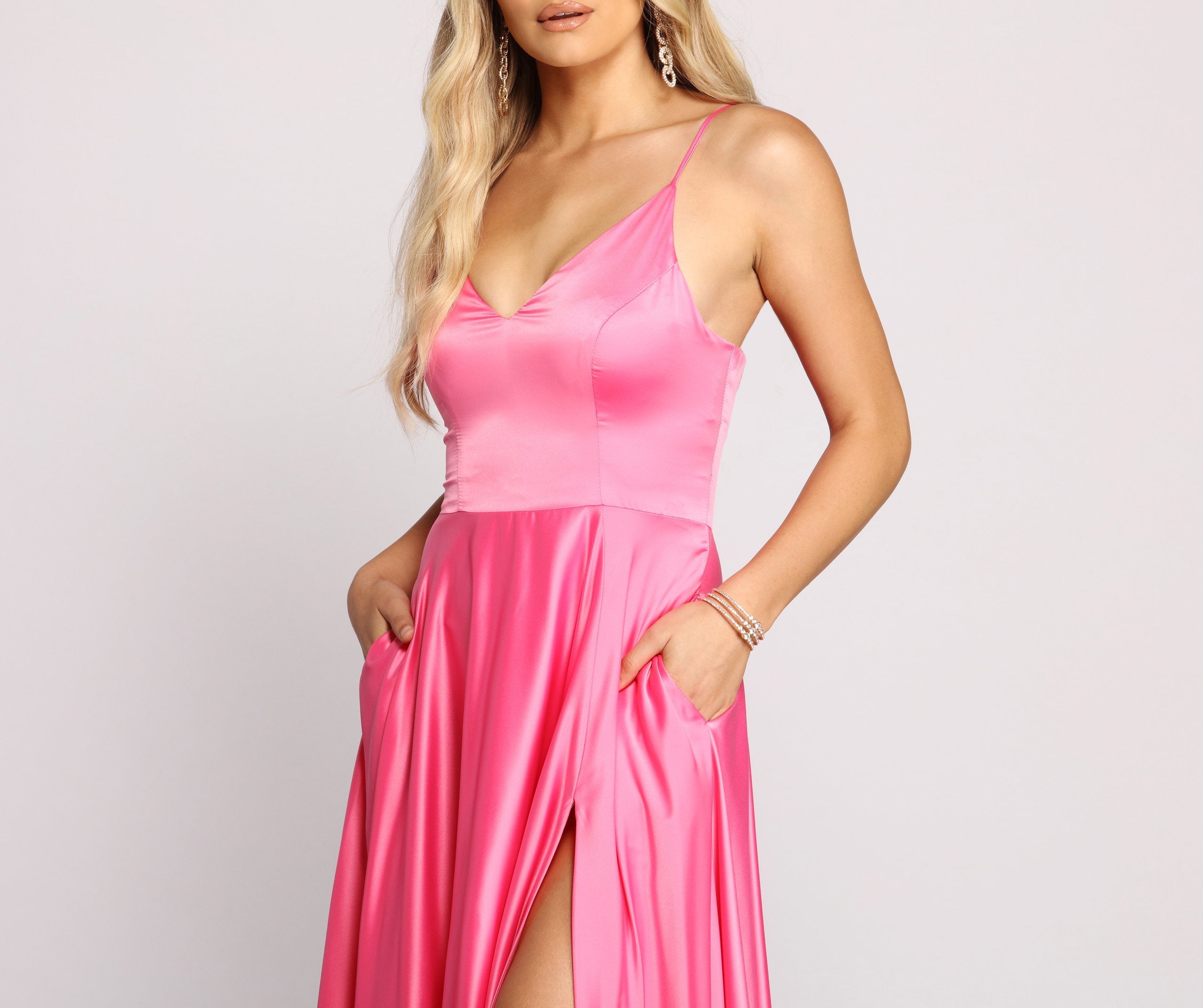 Juliet Formal High Slit Dress - Lady Occasions