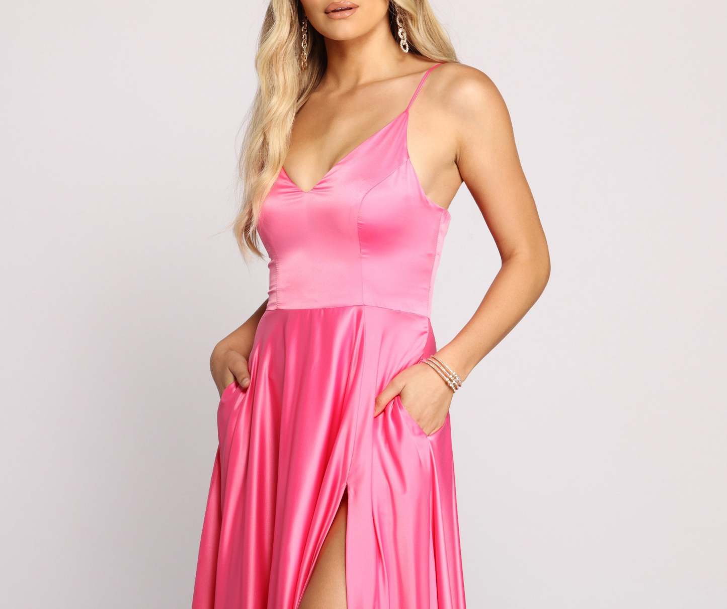 Juliet Formal High Slit Dress - Lady Occasions