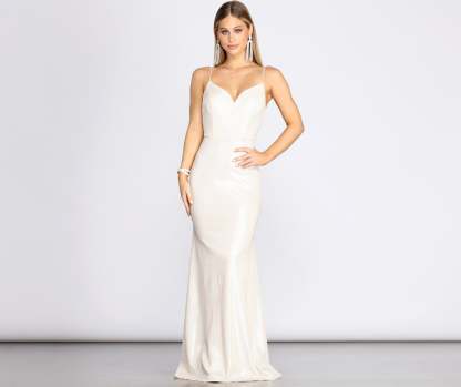 Harley Formal Knot Glitter Dress - Lady Occasions