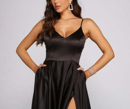 Juliet Formal High Slit Dress - Lady Occasions