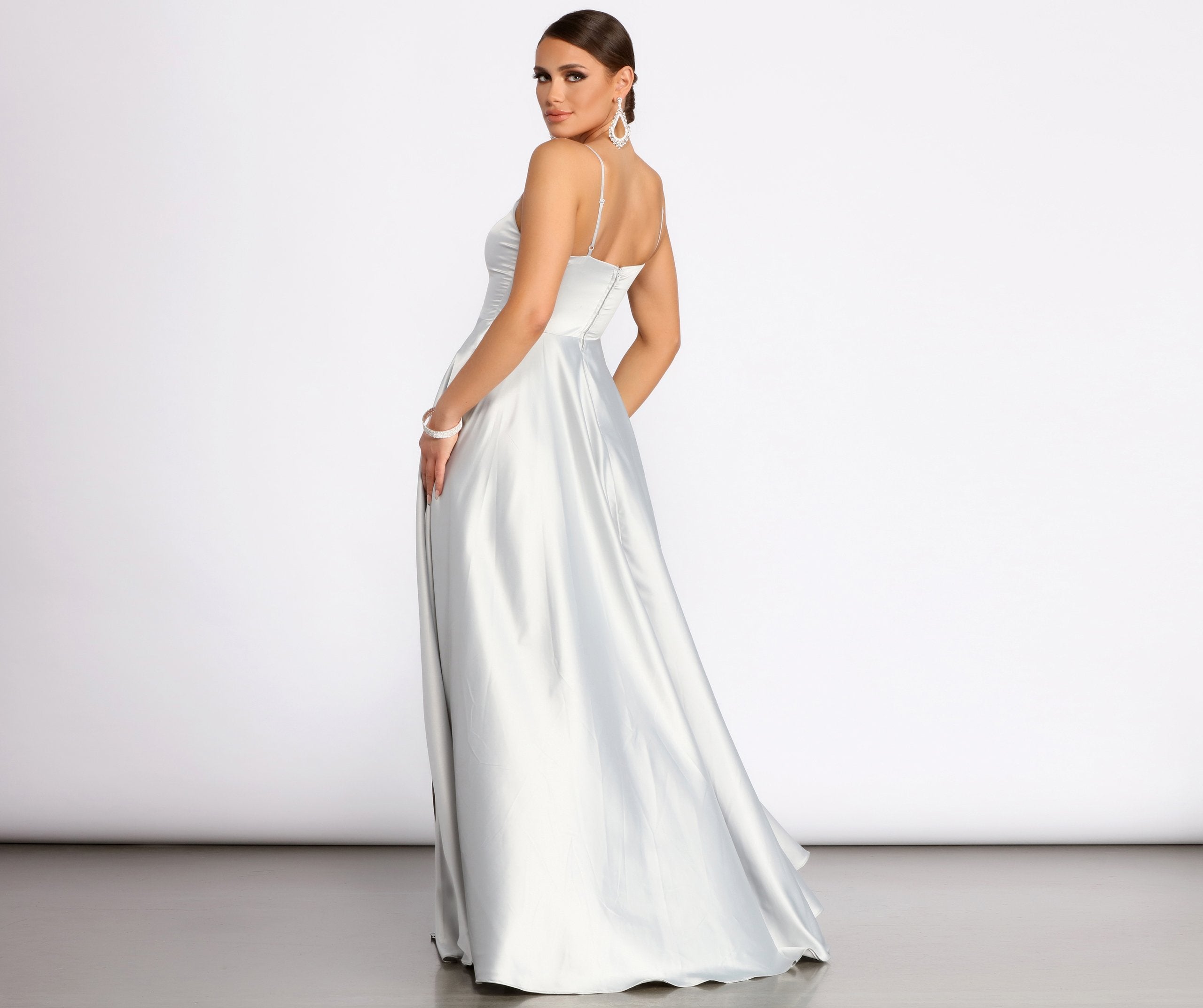 Juliet Formal High Slit Dress - Lady Occasions