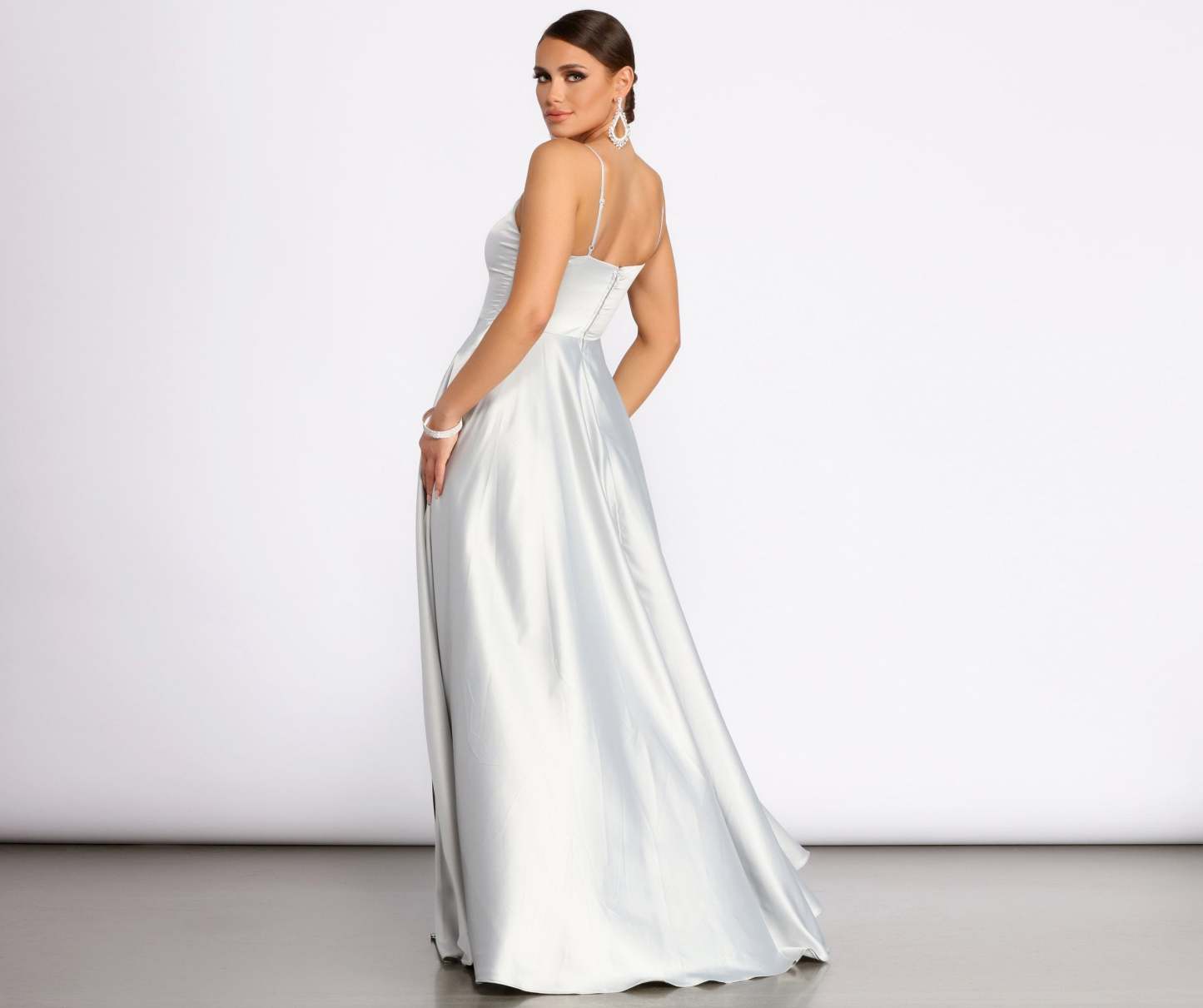 Juliet Formal High Slit Dress - Lady Occasions