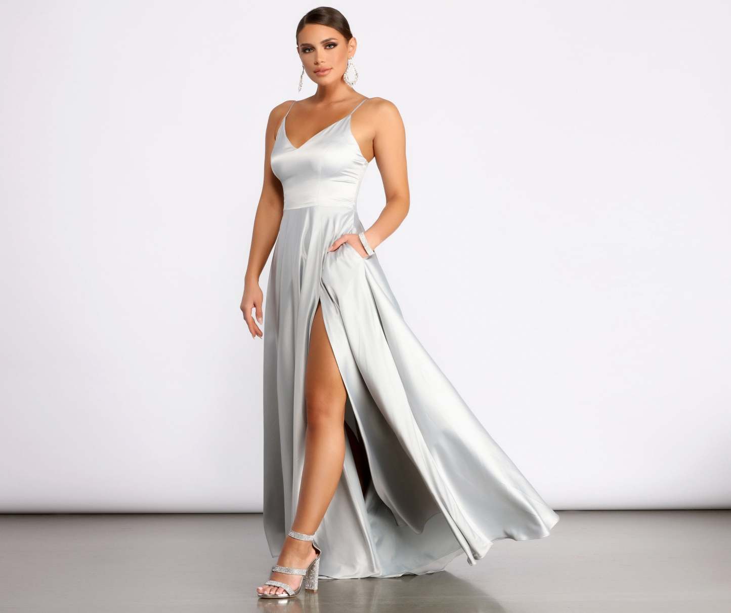 Juliet Formal High Slit Dress - Lady Occasions
