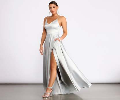 Juliet Formal High Slit Dress - Lady Occasions