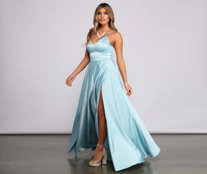 Juliet Formal High Slit Dress - Lady Occasions