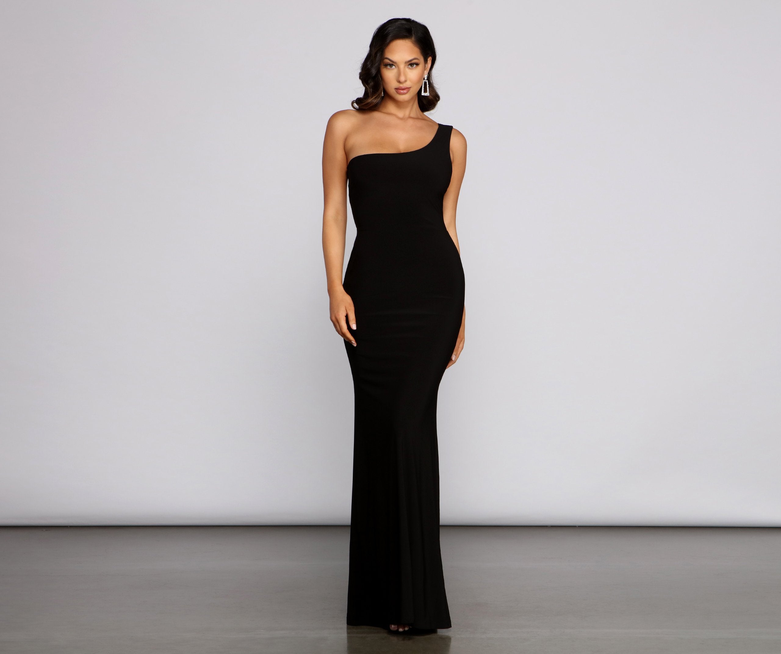 Leilani Formal One-Shoulder Open Back Dress - Lady Occasions
