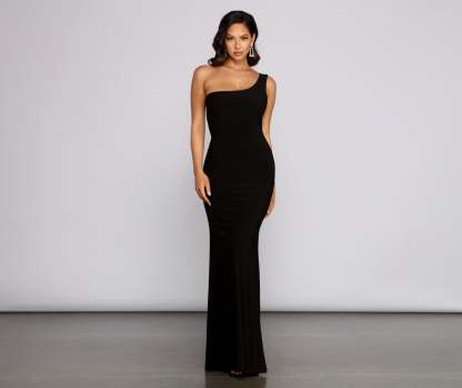 Leilani Formal One-Shoulder Open Back Dress - Lady Occasions