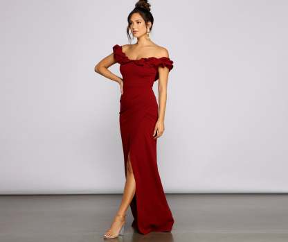Leslie Off-The-Shoulder Mermaid Dress - Lady Occasions