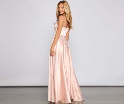 Juliet Formal High Slit Dress 2 - Lady Occasions